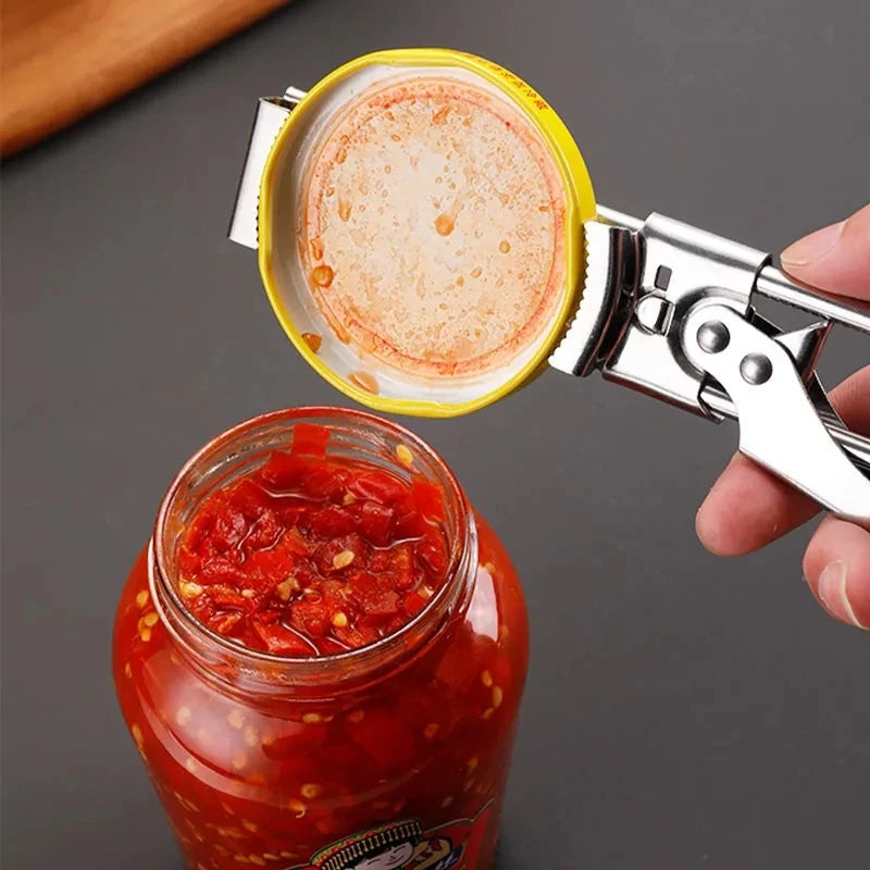 Premium Adjustable Stainless Steel Jar Opener – Multi-Function Kitchen Tool for Effortless Opening