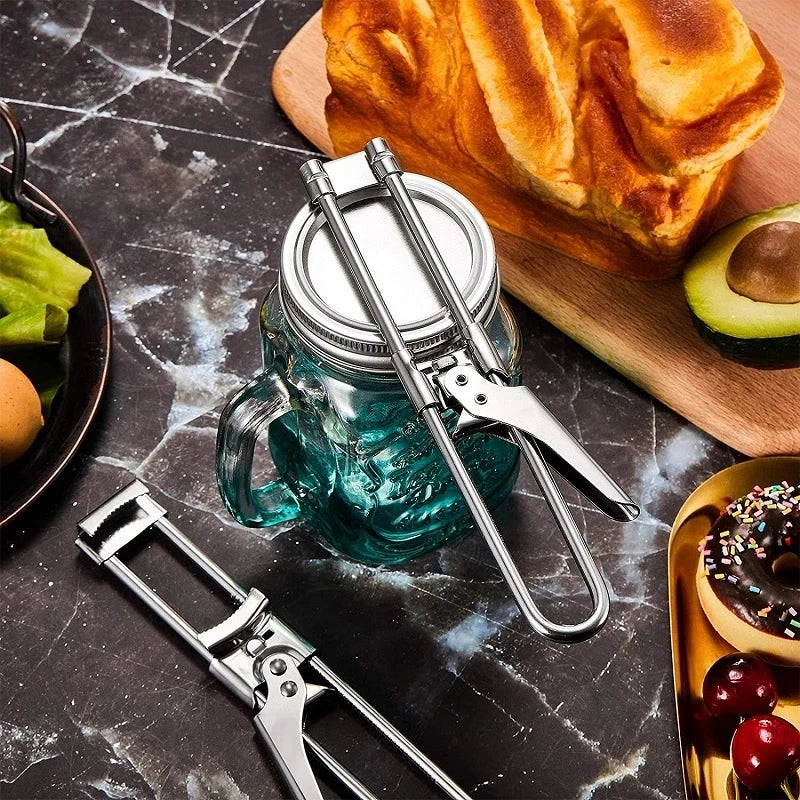 Premium Adjustable Stainless Steel Jar Opener – Multi-Function Kitchen Tool for Effortless Opening