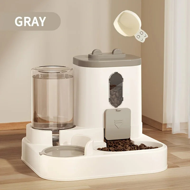 All-in-One Dog & Cat Feeder with Water Dispenser
