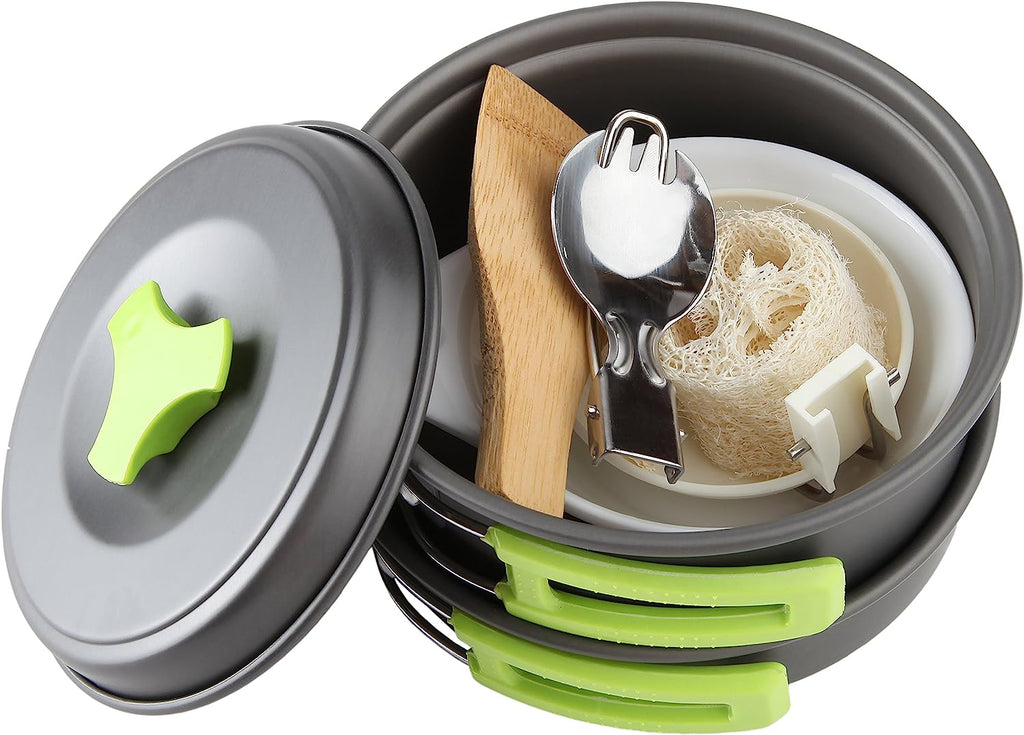 Lightweight Camping Cookware Set for Backpacking — Pots & Pans for Outdoor Cooking