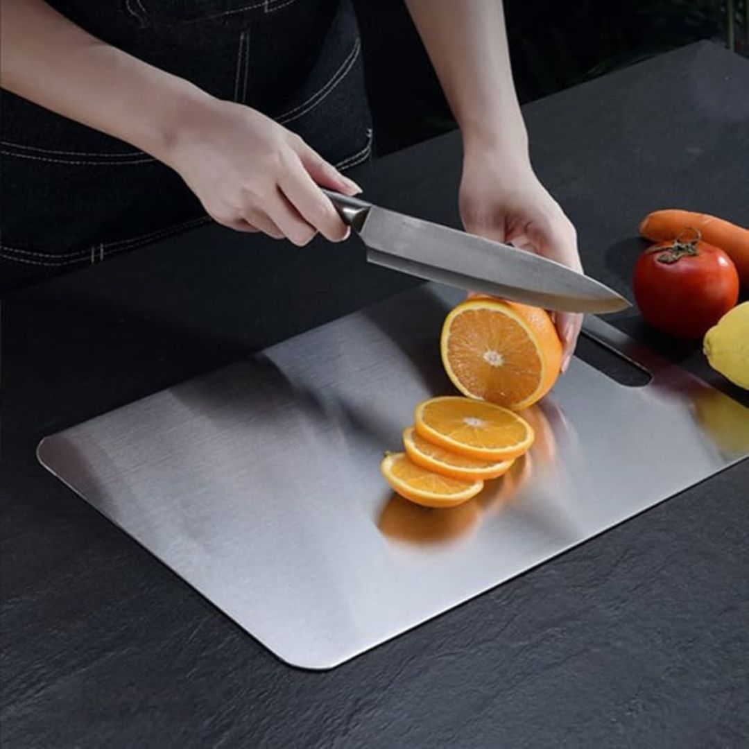 Premium Titanium Cutting Board — Ultra-Strong, Knife-Friendly, Easy to Clean