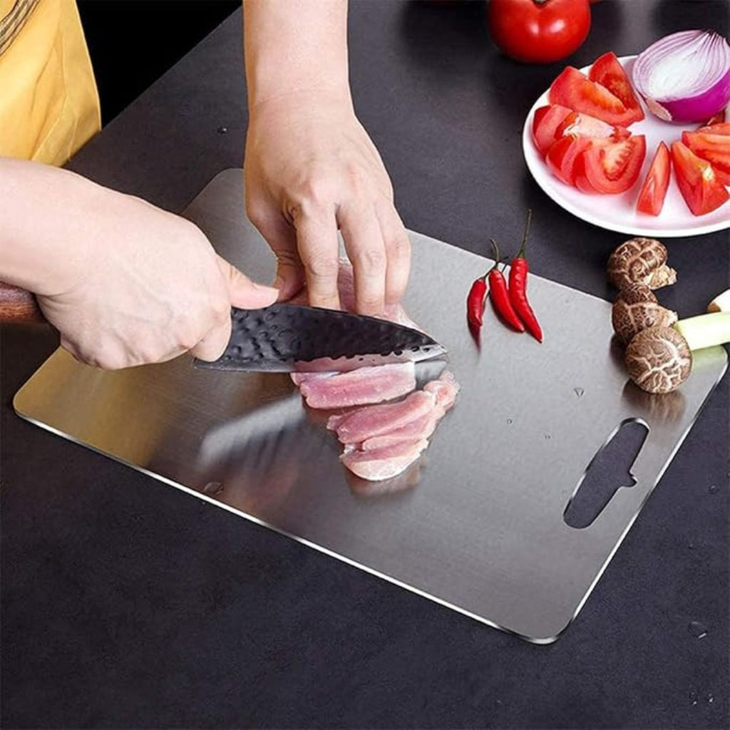 Premium Titanium Cutting Board — Ultra-Strong, Knife-Friendly, Easy to Clean