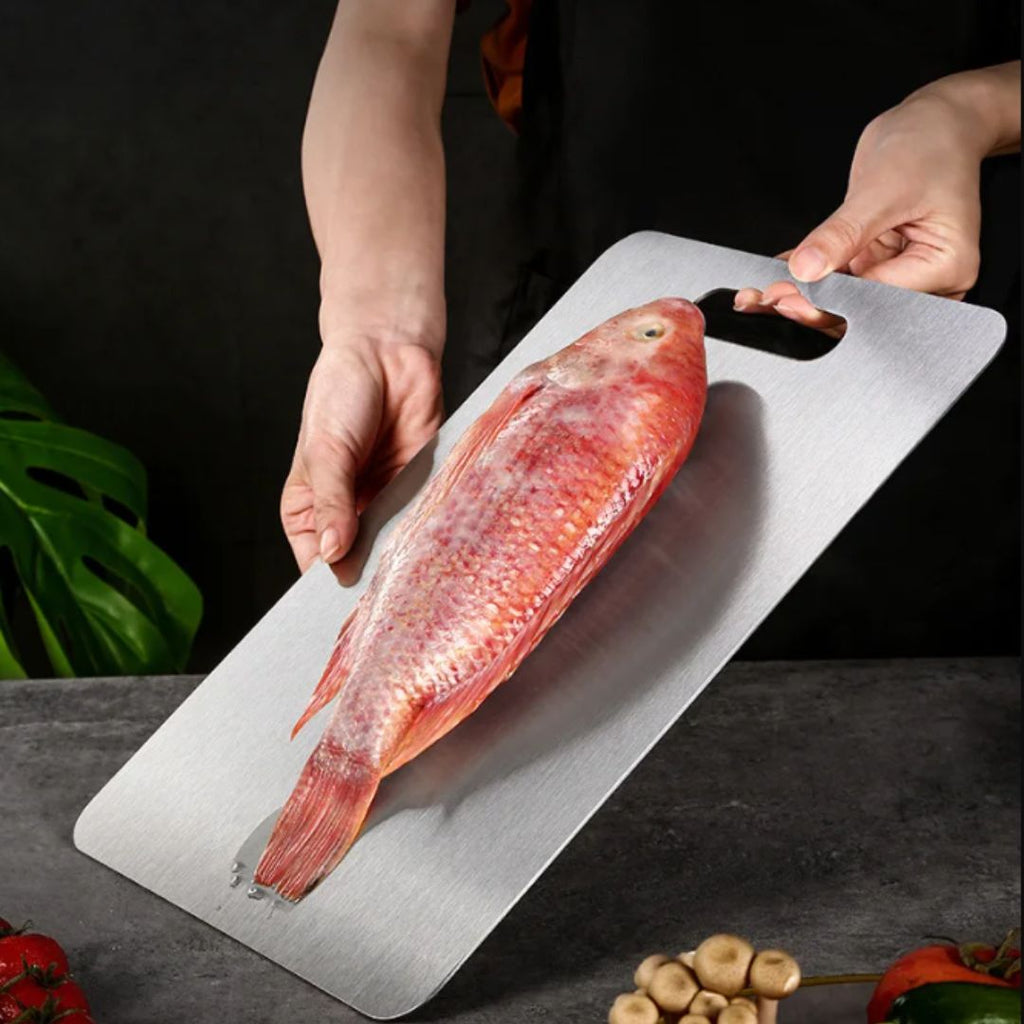 Premium Titanium Cutting Board — Ultra-Strong, Knife-Friendly, Easy to Clean