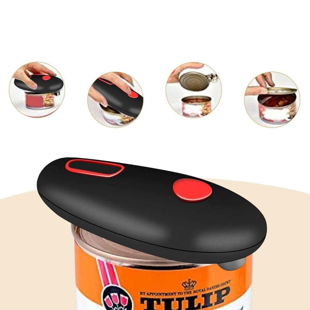 One-Touch Automatic Can Opener for Effortless, Hands-Free Opening