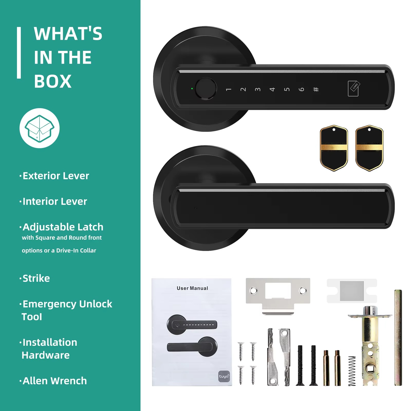 Keyless Entry Door Lock with Integrated Handle for Easy, Secure Access