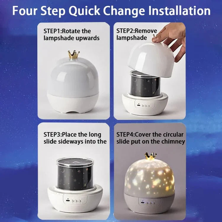 Kids' Ocean Projector Night Light for Cozy Bedtimes