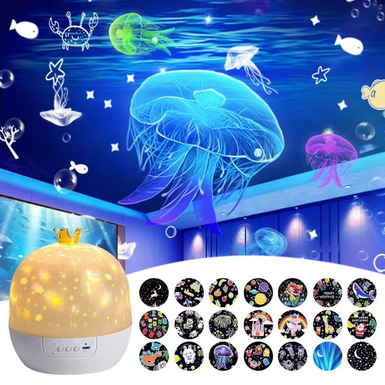 Kids' Ocean Projector Night Light for Cozy Bedtimes