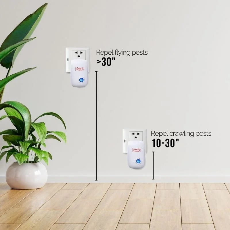 Ultrasonic Fly Repeller - Silent, Safe Pest Deterrent