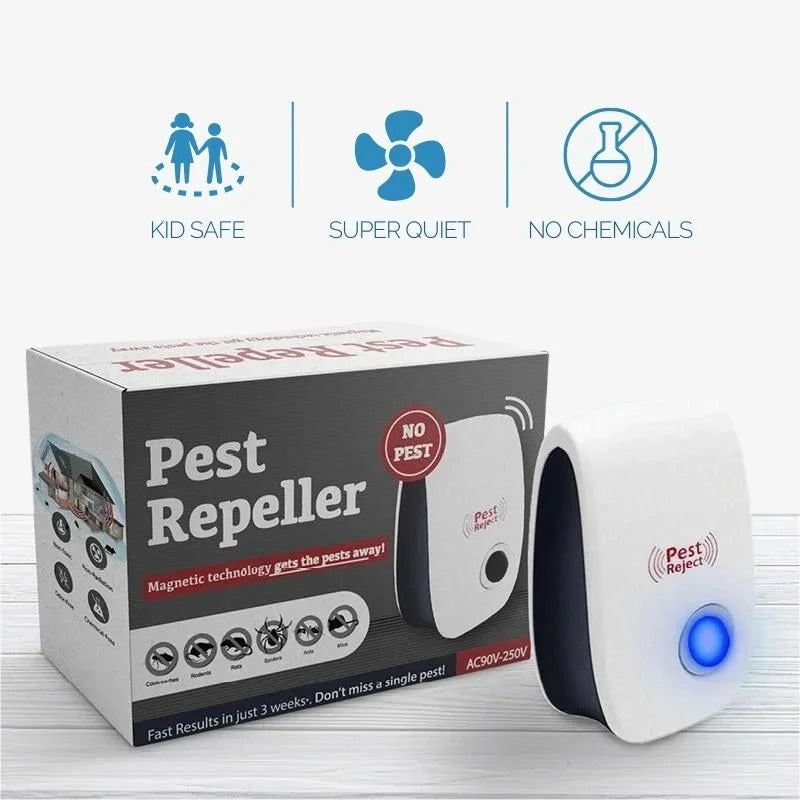 Ultrasonic Fly Repeller - Silent, Safe Pest Deterrent