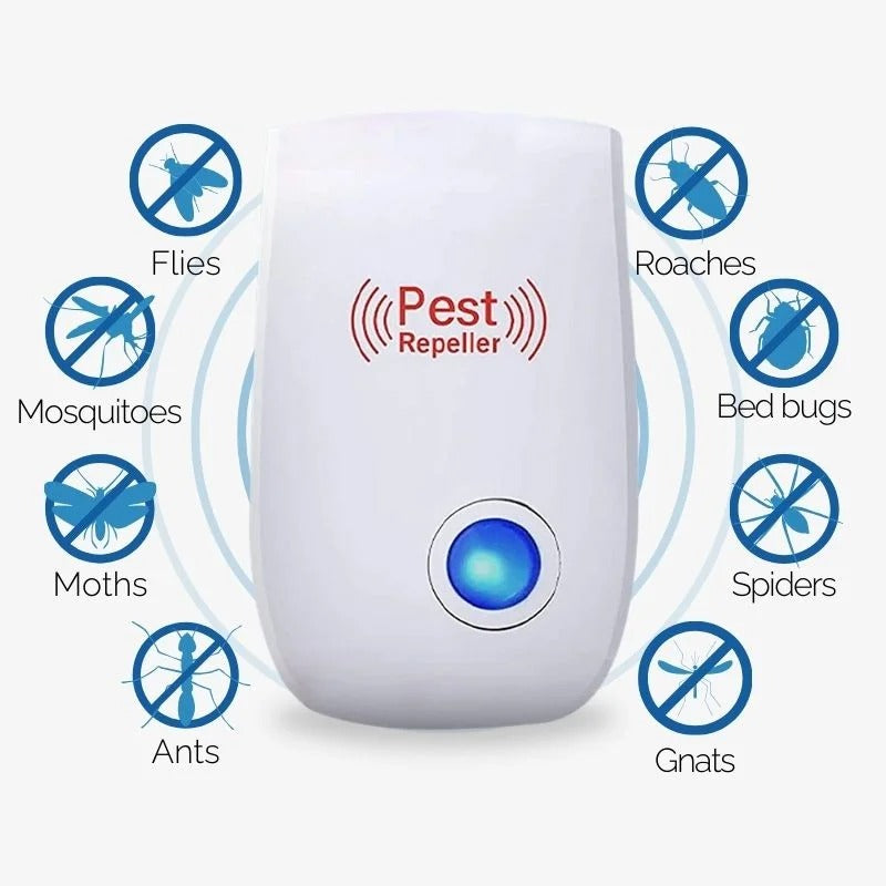 Ultrasonic Fly Repeller - Silent, Safe Pest Deterrent
